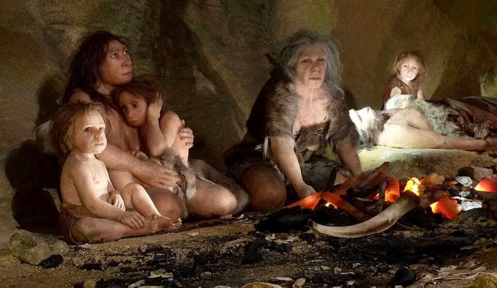 Family of Neanderthals