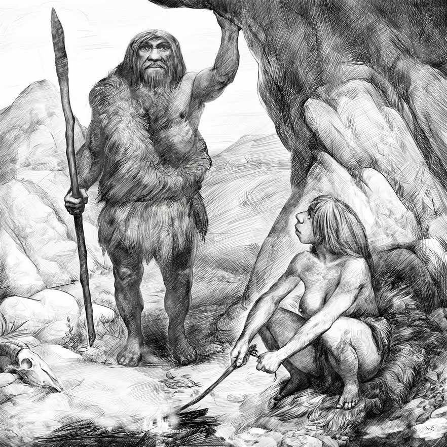Neanderthal hunter returns to the cave