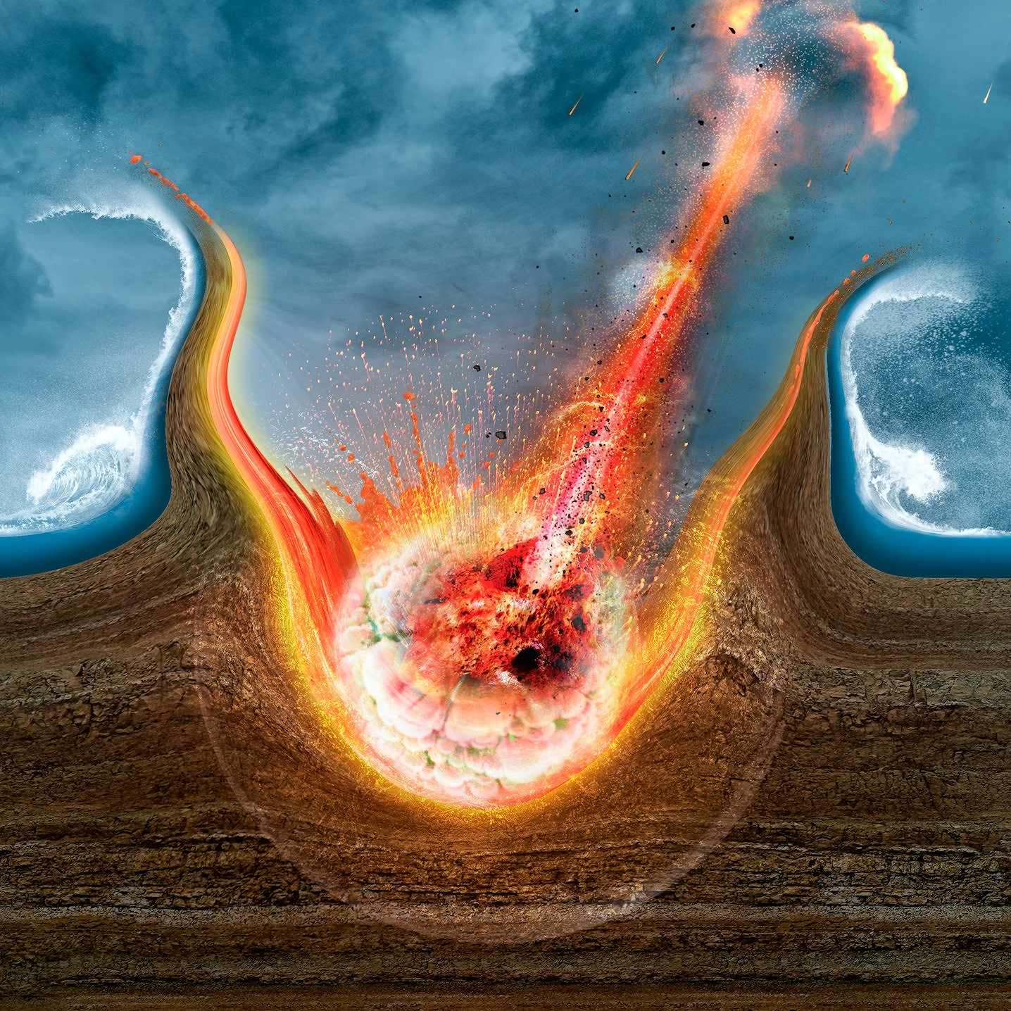 Dinosaur extinction: cross-section an asteroid impact