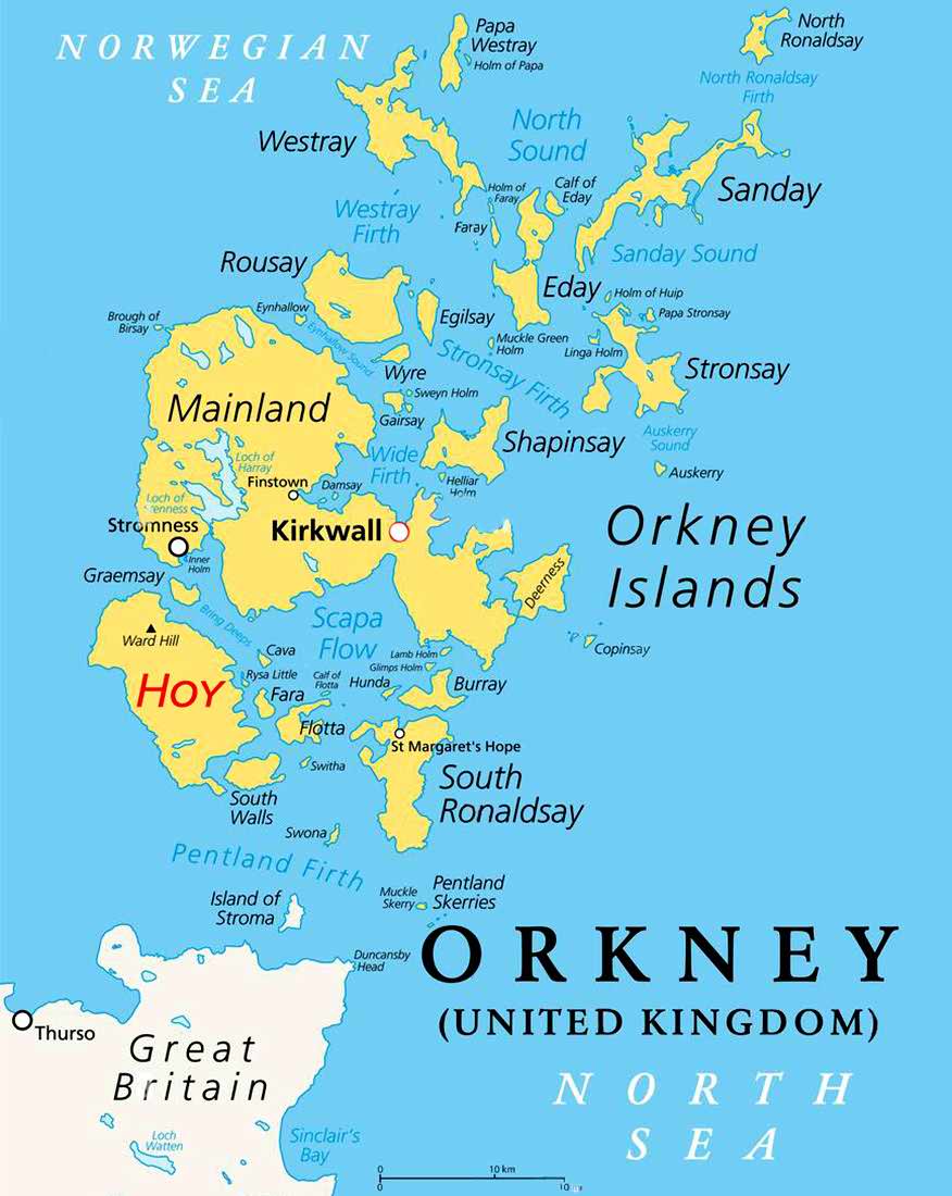 Hoy Island in Orkney