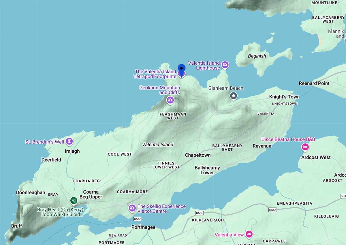 Tourist map of Valentia Island 