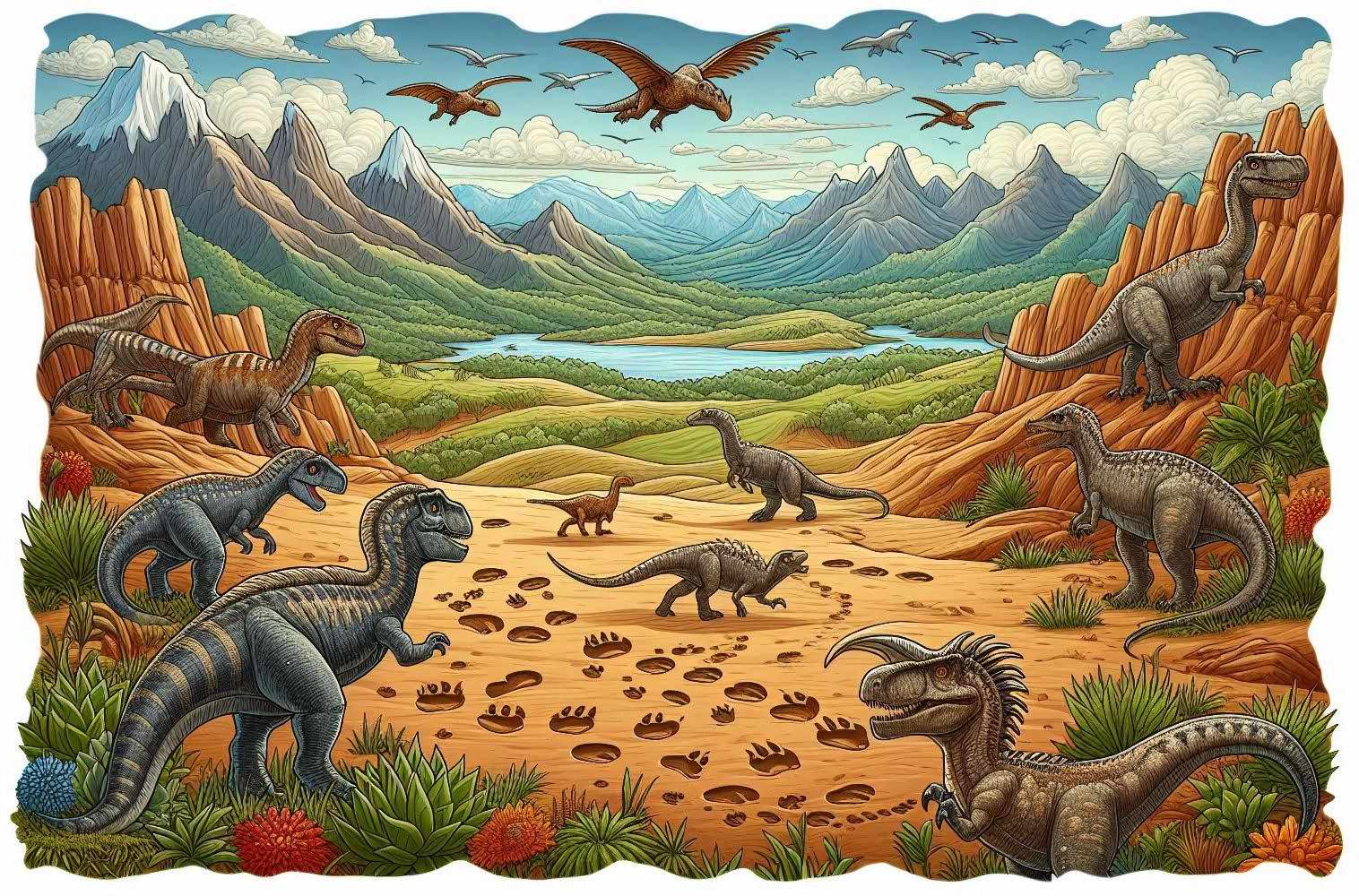 Dinosaur tracks